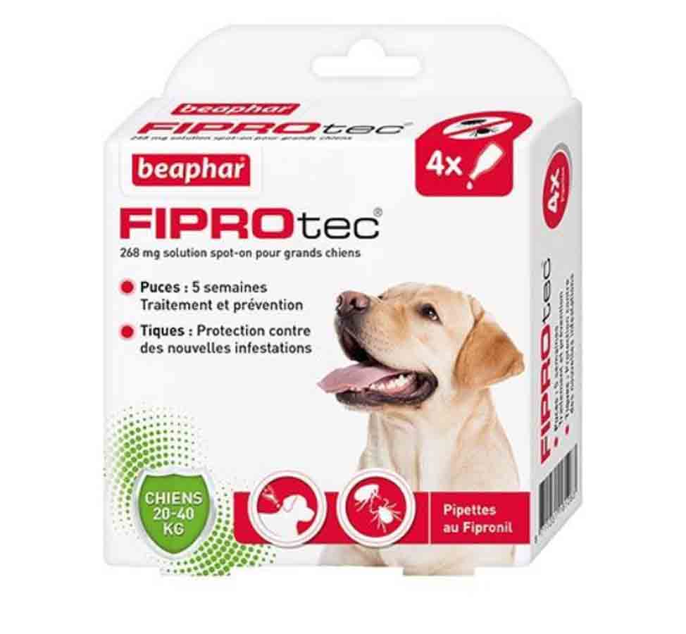 Fiprotec chien 20-40 kg 4 pipettes