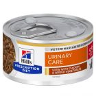 Hill's Prescription Diet Feline C/D Urinary Stress mijotés au poulet et légumes 24 x 82 grs