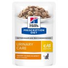 Hill's Prescription Diet Feline C/D Multicare Poulet SACHETS 12 x 85 grs