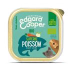 Edgard & Cooper Barquette Bio Poisson Carottes et Fenouil pour chien 17 x 100 g- La Compagnie des Animaux