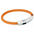 Trixie Collier Lumineux Safer Life USB Flash orange pour chien L-XL