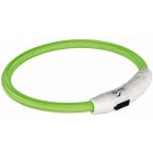 Trixie Collier Lumineux Safer Life USB Flash vert pour chien XS-S