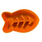 Vétopop Gamelle anti-glouton poisson orange pour chat 350 ml