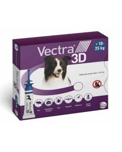 Vectra 3D Chien 10 à 25 kg 3 pipettes
