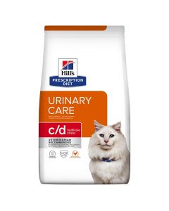 Hill's Prescription Diet Feline C/D Urinary Stress au poulet 8 kg