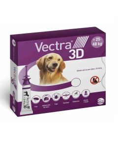 Vectra 3D Chien 25 à 40 kg 3 pipettes