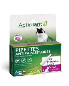 Actiplant Pipettes antiparasitaires chat x2