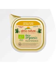 Almo Nature Bio Organic Maintenance avec Poulet pour chat 19 x 85 g