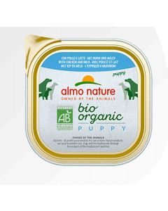 Almo Nature Chiot Bio Maintenance Poulet Lait 9 x 300 g
