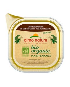 Almo Nature Chien Bio Organic Maintenance veau et legumes 9 x 300 grs