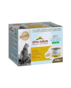 Almo Nature Chat HFC Natural Light Filet de Poulet 4 x 50 g