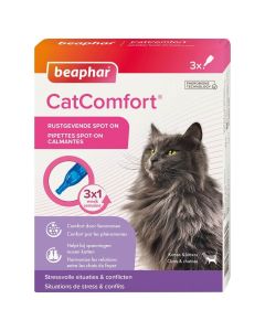 Beaphar CatComfort Pipettes calmantes phéromones chat x3