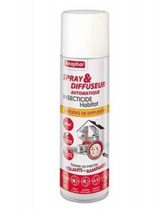 Beaphar Spray & Diffuseur automatique insecticide Habitat 250 ml