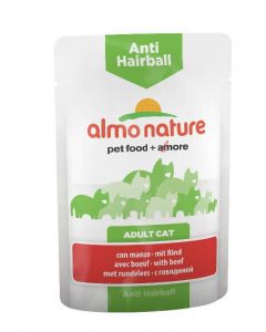 Almo Nature Chat Anti Hairball Boeuf 30 x 70 grs