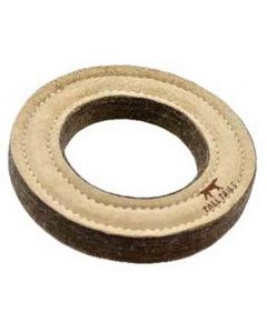 Bubimex jouet anneau cuir naturel et laine 18 cm