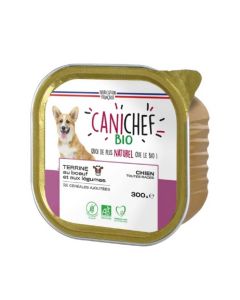 Canichef Terrine Bio bœuf sans céréales pour chien 9 x 300 g