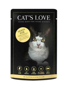 CAT'S LOVE Classic Poulet sachets 12 x 85 g- La Compagnie des Animaux