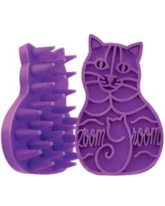 Kong Brosse Cat Zoom Groom violette pour chat - La Compagnie des Animaux