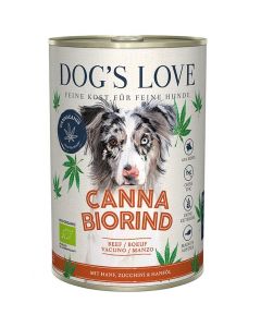 Dog's Love Canna Canis Pâtée Bio Bœuf et Chanvre 400 g - Destockage