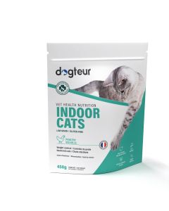 Dogteur Premium Low Grain chats d’intérieur volaille 450 g