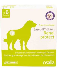 Easypill Renal protect Chien 6 barres de 28 grs- La Compagnie des Animaux