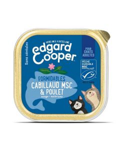 Edgard & Cooper Formidables Cabillaud MSC & Poulet Chat adult 19x85 g