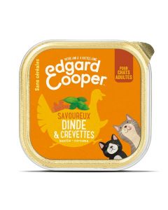 Edgard & Cooper Savoureux Dinde & Crevettes Chat adult 19x85 g