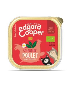 Edgard & Cooper Splendide Poulet BIO pour chat adulte 19 x 85 g