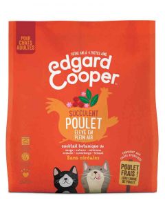 Edgard & Cooper Succulent Poulet croquettes sans céréales pour chat adulte 300 g- La Compagnie des Animaux