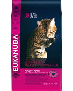 Eukanuba Chat Adult Sterilised/Weight Control - La Compagnie des Animaux