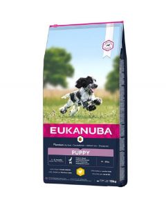 Eukanuba Puppy Moyenne Race au poulet 15 kg