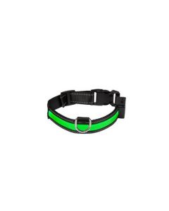 Eyenimal Collier Lumineux USB Rechargeable Vert Taille S