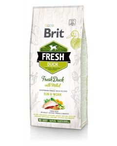 Brit Fresh Croquettes Chien Run & Work Canard et Millet 12 kg