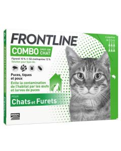Frontline Combo Chat 6 pipettes- La Compagnie des Animaux