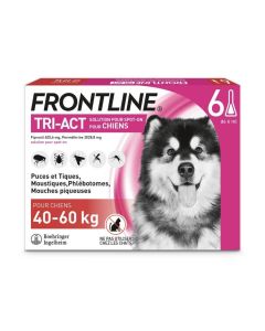 Frontline Tri Act spot on Très Grand Chien 40 - 60 kg 6 pipettes