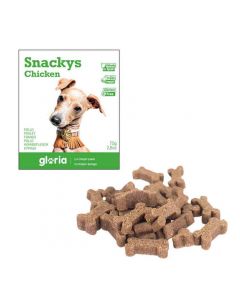 Gloria Snakys friandises au poulet sans gluten pour chien 75 g - Dogteur