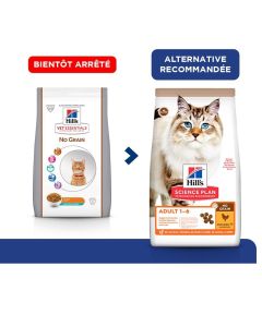 Hill's Science Plan VetEssentials Feline Adult No Grain Thon & Pommes de terre 1,5 kg