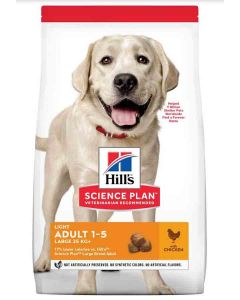 Hill's Science Plan Canine Adult Light Large Breed Poulet 14 kg