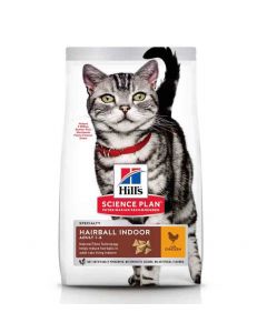 Hill's Science Plan Feline Adult Hairball Indoor Poulet 10 kg