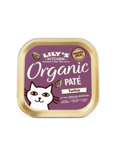 Lily's Kitchen Organic Délice de Dinde Bio pour Chat 19 x 85 g- La Compagnie des Animaux