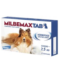 Milbemax Tab vermifuge chien de plus de 5 kg- Dogteur