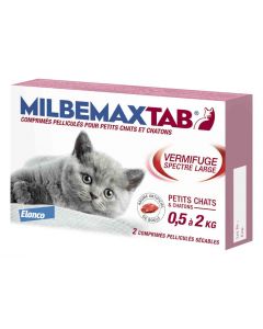 Milbemax Tab petits chats et chatons 2 cps- Dogteur