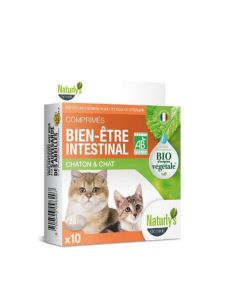 Naturlys bien-être intestinal Bio chaton et chat 10 cps