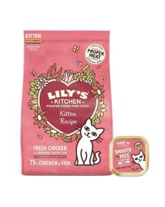 Lily's Kitchen Kitten Croquettes Sans céréales au Poulet 800 g- La Compagnie des Animaux