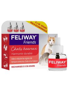 Pack Feliway Friends recharge 3 x 48 ml