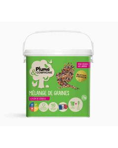 Plume & Compagnie Mélange de graines pour oiseaux du jardin 7 kg