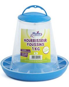 Plume & Compagnie Nourrisseur plastique pour poussin 1 kg