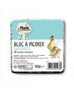 Plumes & Compagnie Bloc à picorer Pigeon Poule Poussin - Dogteur