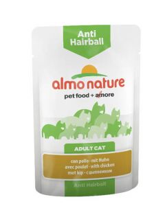 Almo Nature Chat Anti Hairball Poulet 30 x 70 grs