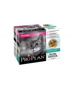 Purina Proplan Chat Nutrisavour Delicate Poisson 10 pochons 85 g